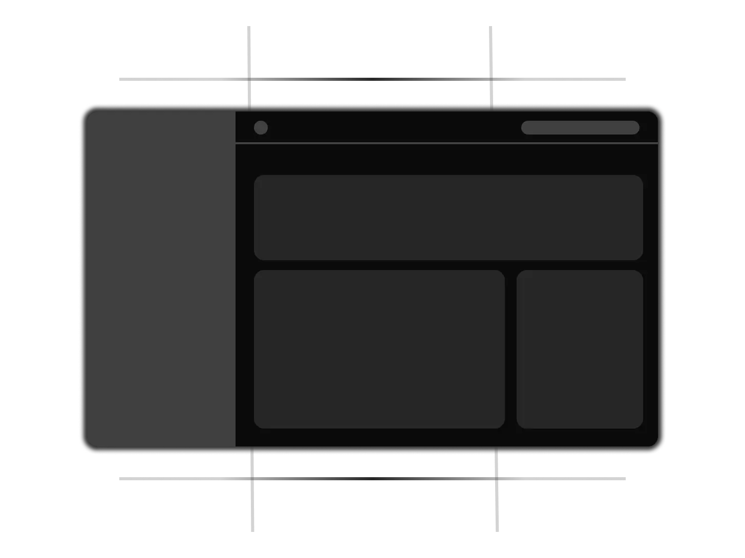 Illustration dark Application shell