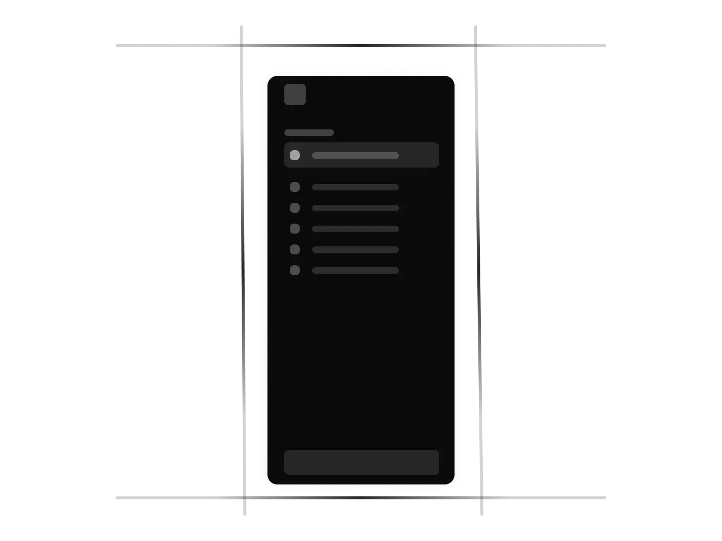 Illustration dark Sidebar
