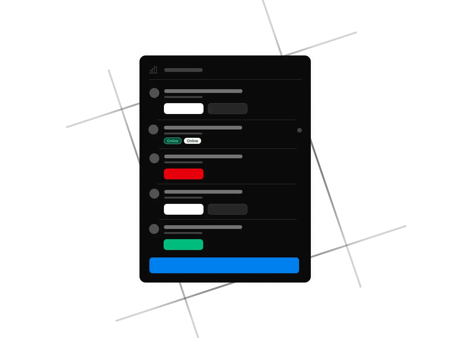 Illustration dark Widgets